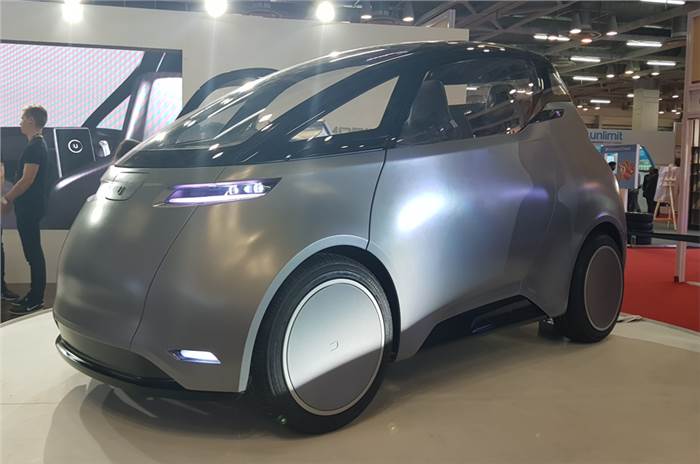 India-bound Uniti One EV showcased at Auto Expo 2018