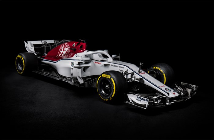 Sauber reveals 2018 F1 car with new look