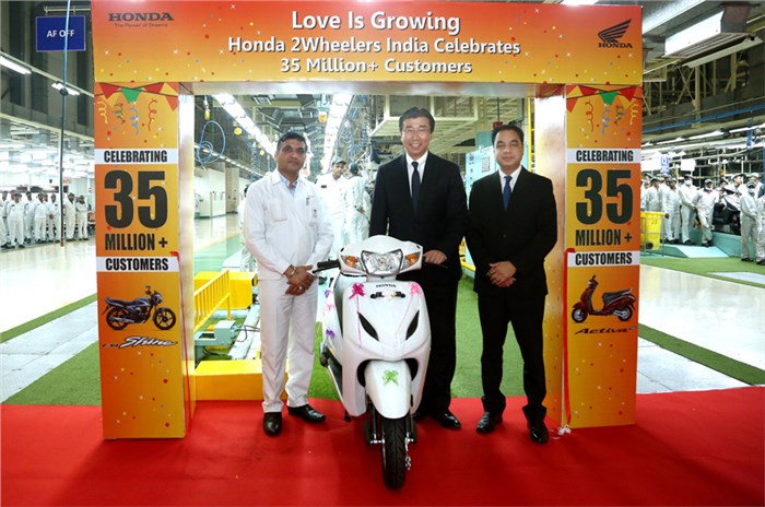 Honda two wheelers hits 35 million milestone