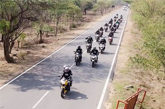 TVS concludes first Apache Owners Group ride