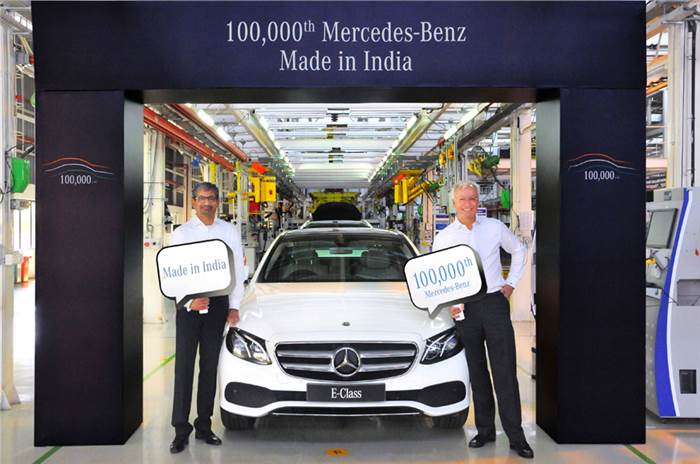 Mercedes-Benz rolls out 100,000th locally-assembled car in India