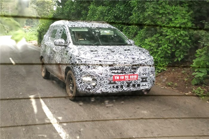 New Renault MPV spied testing in India for the first time