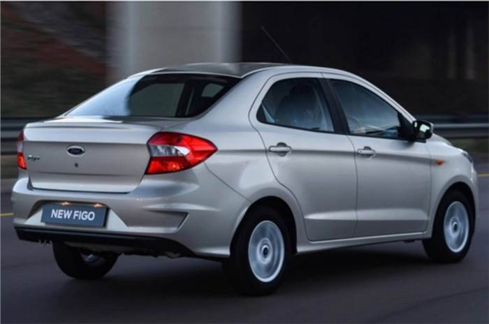 Ford Figo sedan facelift for export markets revealed