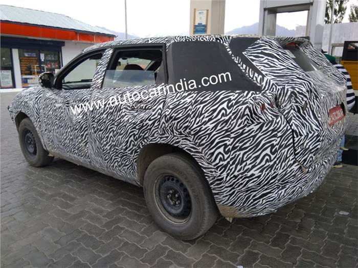 Tata H5X SUV spotted undergoing high-altitude testing