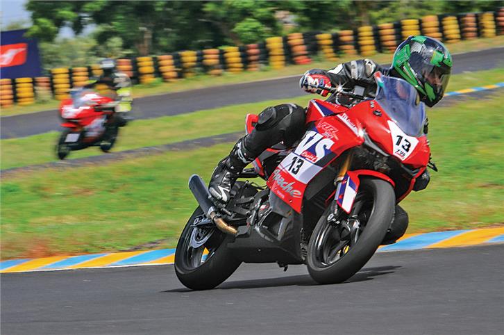 TVS Apache RR 310 Cup race bike review, track ride