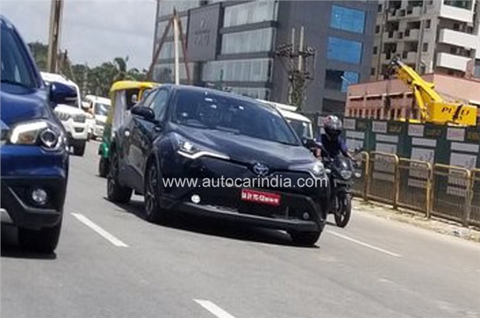 Toyota C-HR spied testing in India