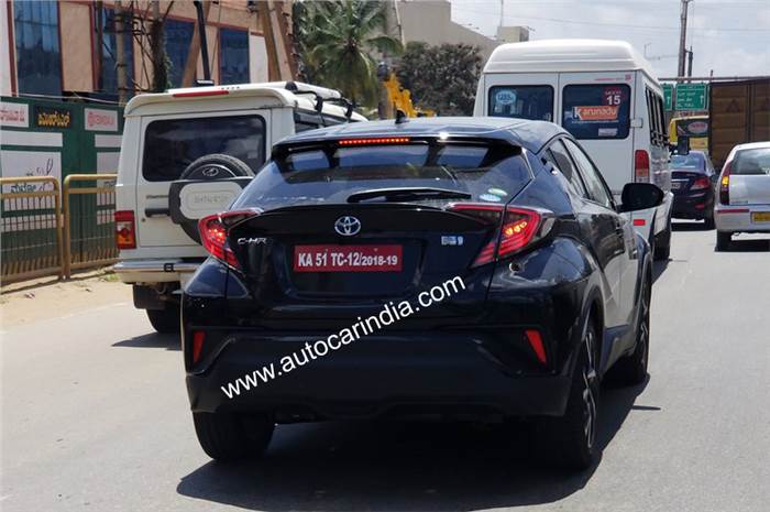 Toyota C-HR spied testing in India