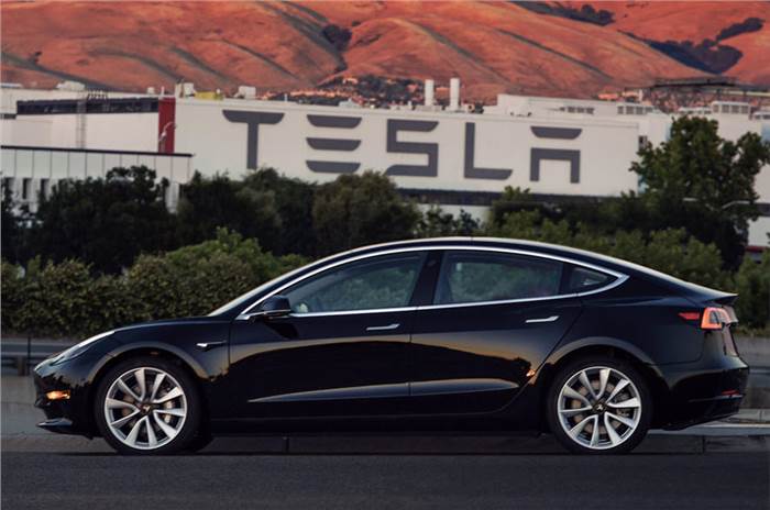 European debut of Tesla Model 3 at Goodwood