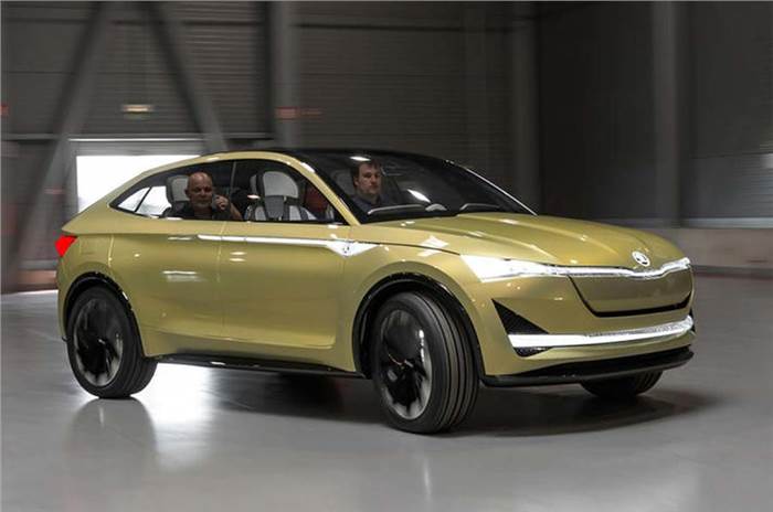 Skoda eRS performance electric SUV reveal in 2022