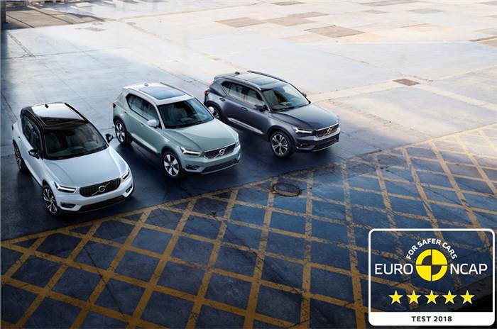 Volvo XC40 gets five-star rating in Euro NCAP