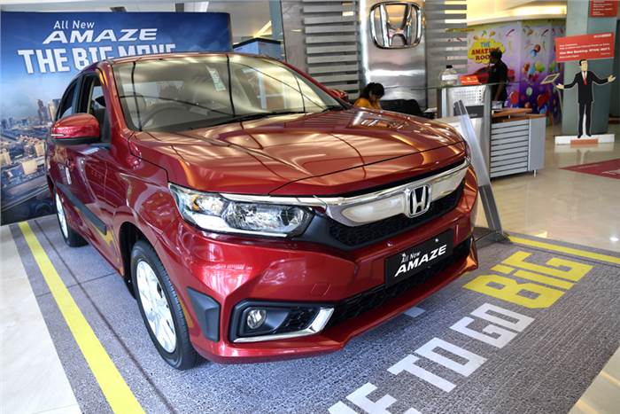 New Amaze sets monthly sales record for Honda India