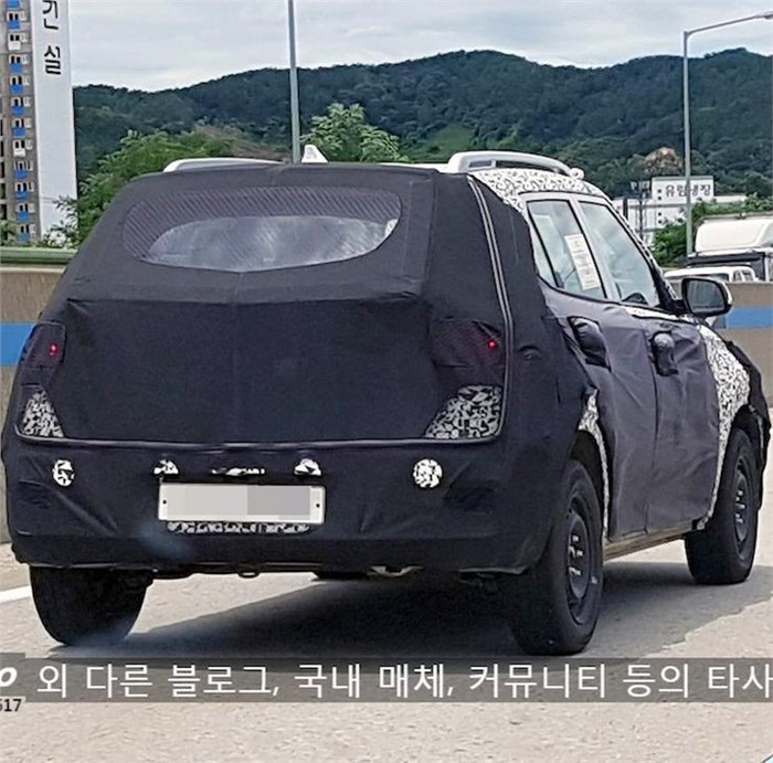New Hyundai compact SUV spied