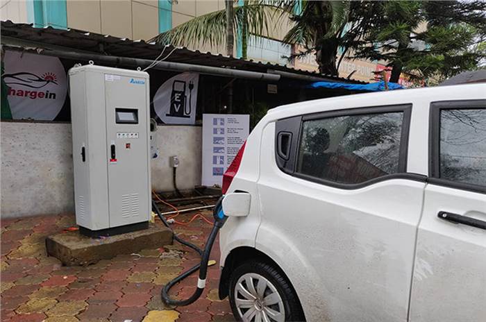 New EV charging point set up by Magenta Power