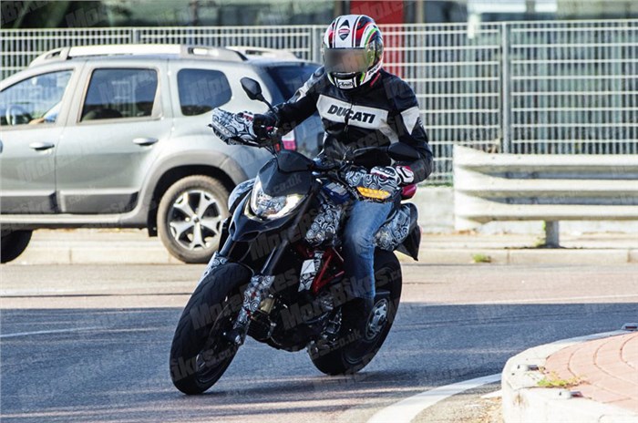 2019 Ducati Hypermotard caught testing