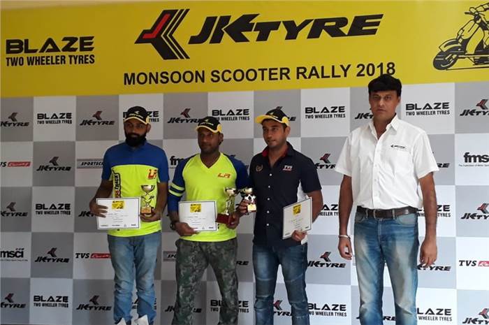 Venkatesh Shetty wins 2018 Monsoon Scooter Rally
