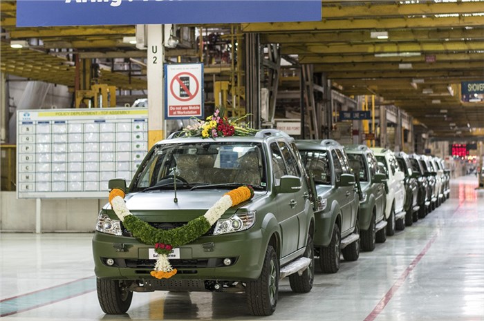 1,500th Tata Motors Safari Storme rolls out for the Indian Army