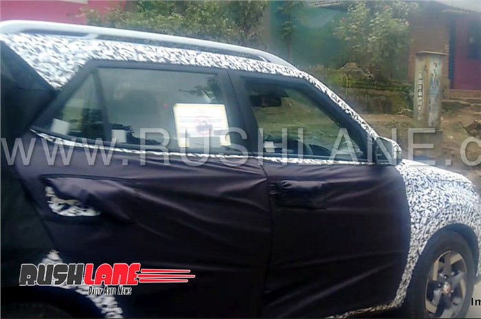 Hyundai Carlino-based compact SUV spied in India