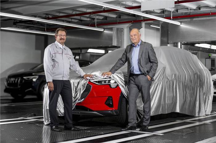 Audi E-tron rolls off production line ahead of launch