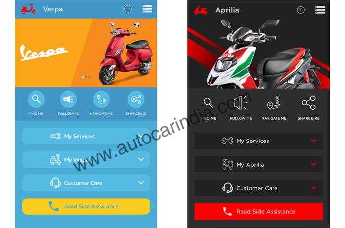 Aprilia, Vespa Connectivity app launched at Rs 1,800