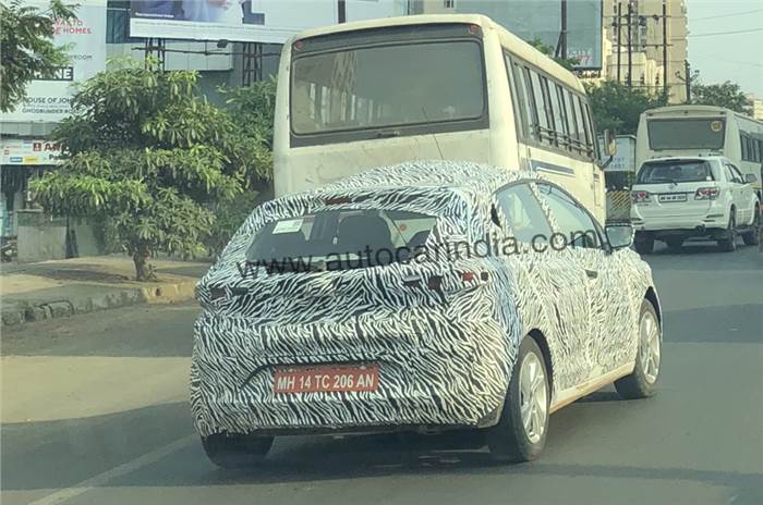 Near-production Tata 45X hatchback spied