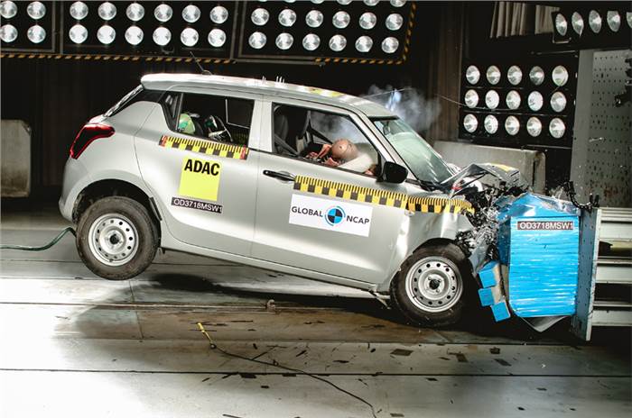 Maruti Suzuki Swift scores two stars in Global NCAP crash test