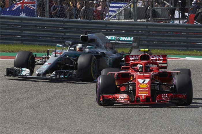 Raikkonen fends off Verstappen and Hamilton to win US GP