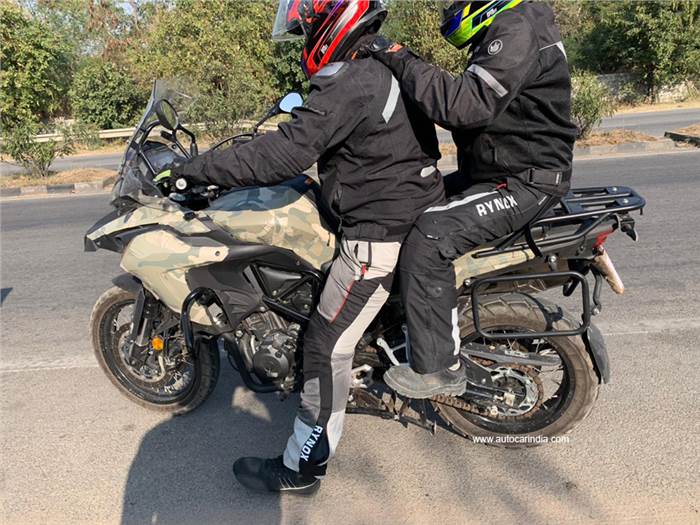 Benelli TRK 502 X spotted testing in India