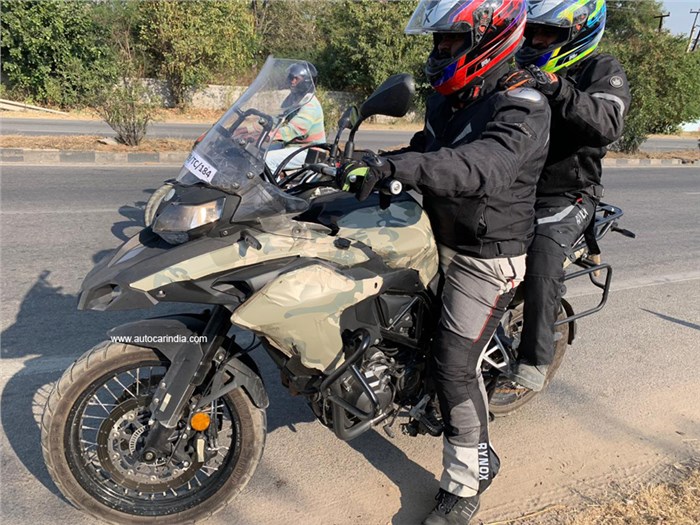 Benelli TRK 502 X spotted testing in India