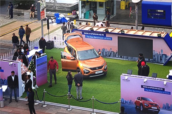 Tata Harrier makes public debut ahead of launch