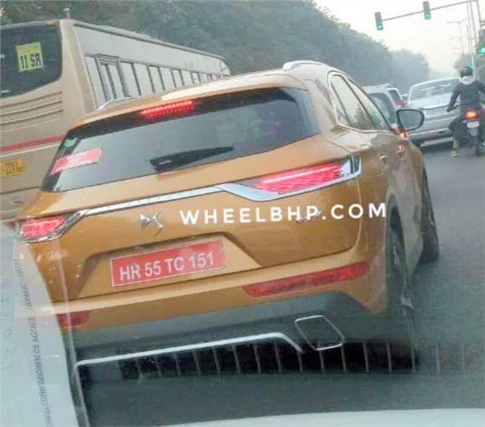 DS 7 Crossback SUV spied in India