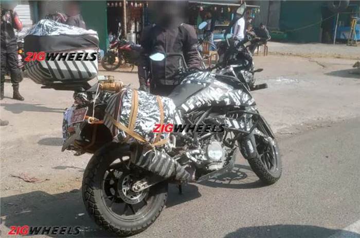 KTM 390 Adventure spotted with official accessories