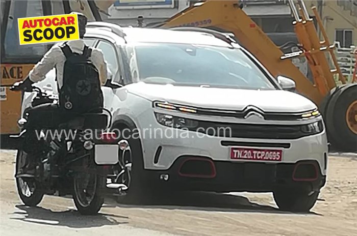 Citroen C5 Aircross SUV spied in India