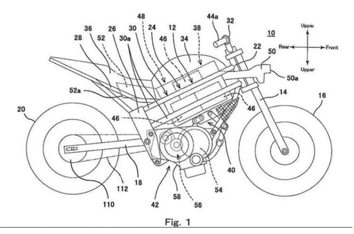 Kawasaki electric motorcycle patents surface