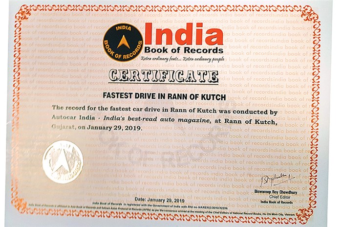Record Rann: Mahindra XUV300 at the Rann of Kutch