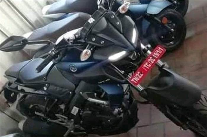 Yamaha MT-15 spied undisguised before launch