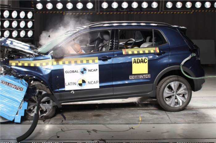 Volkswagen T-Cross SUV scores 5 stars in Latin NCAP crash test