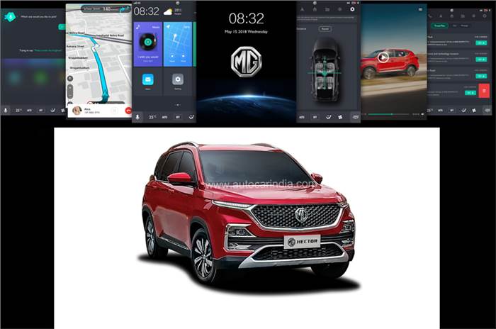 MG Hector connectivity features revealed