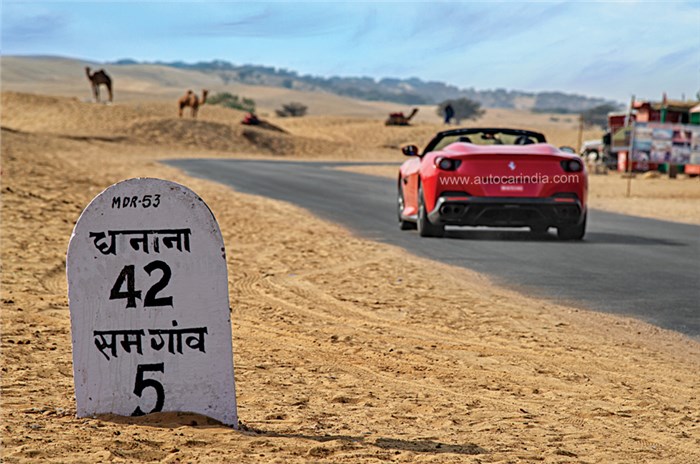 Desert Storm: Ferrari Portofino drive in Rajasthan