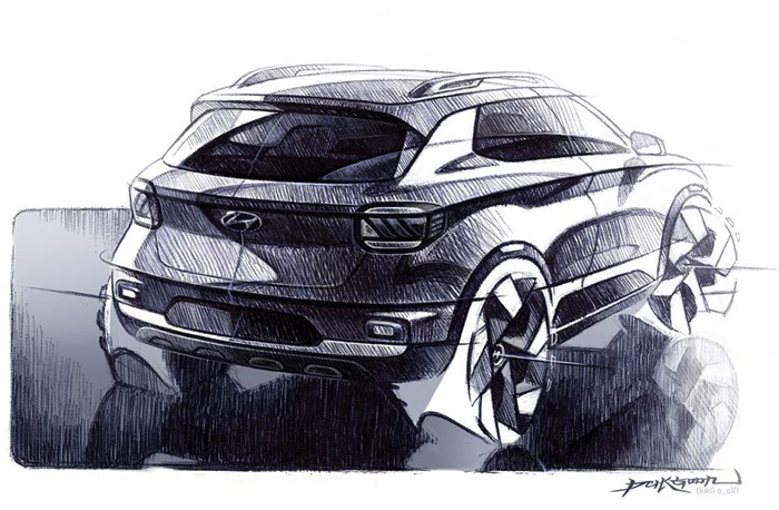 Hyundai Venue design sketches released