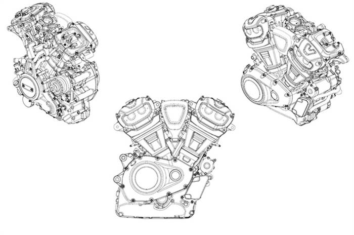 Upcoming Harley-Davidson V-Twin engine revealed in patent