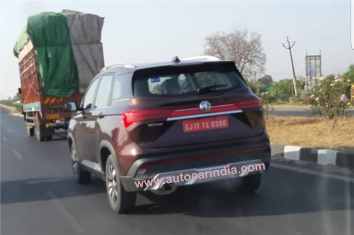 2019 MG Hector spied undisguised