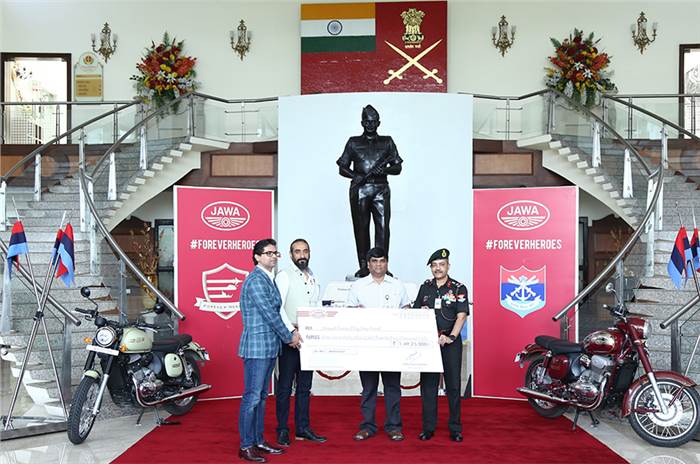 Jawa Motorcycles donates Rs 1.49 crore to Armed Forces Flag Day Fund