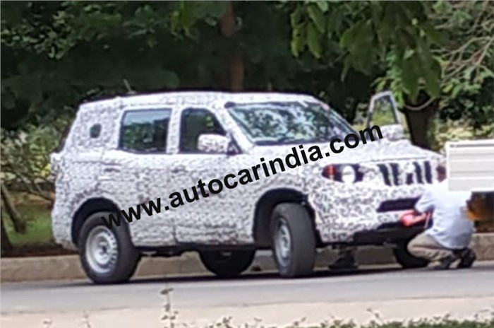 Next-gen Mahindra Scorpio spied for the first time