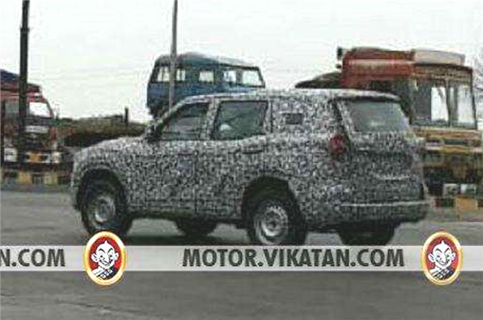 Next-gen Mahindra Scorpio spied for the first time