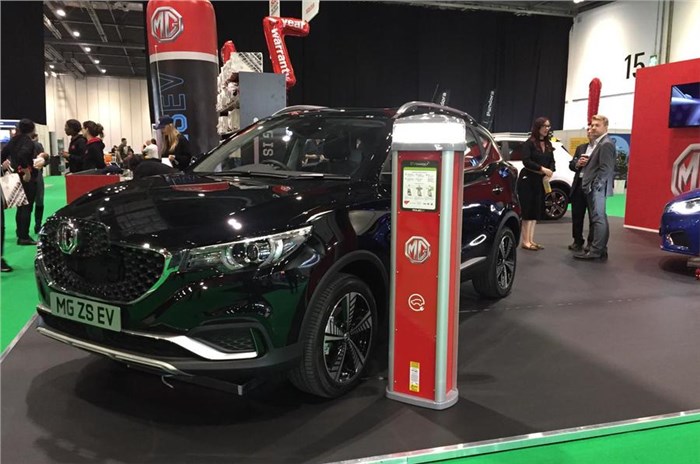 MG eZS SUV showcased at the 2019 London motor show