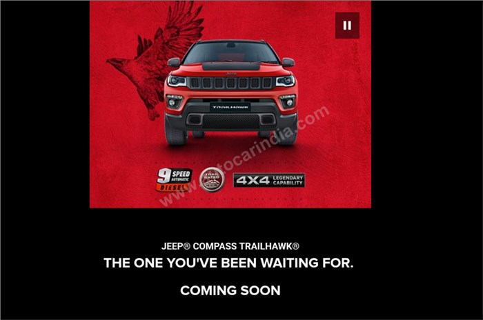 Jeep Compass Trailhawk teased ahead of India launch