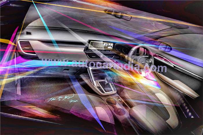 Kia SP2i interior teased ahead of June 20, 2019 debut