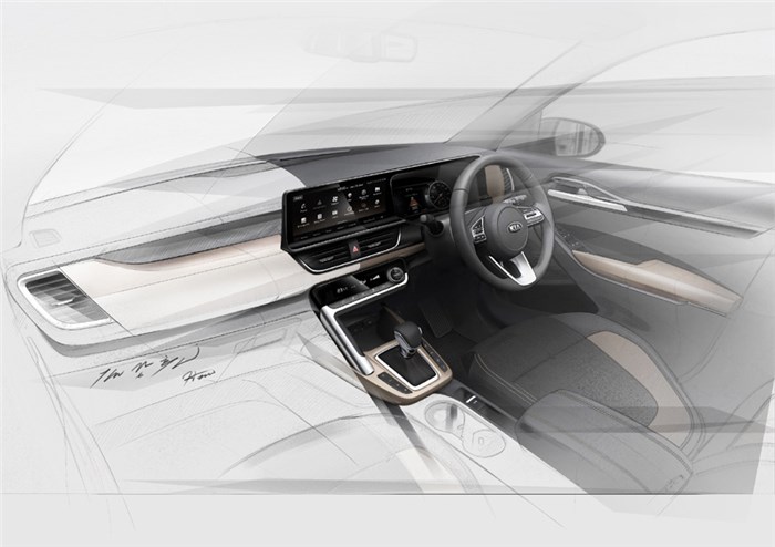 Kia SP2i interior teased ahead of June 20, 2019 debut