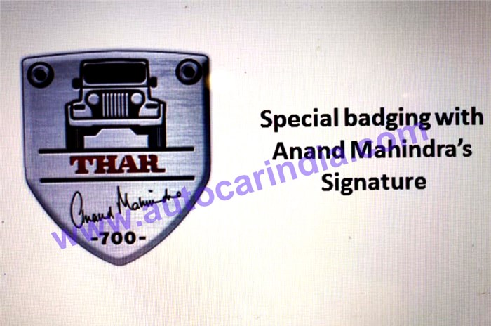 SCOOP! Mahindra Thar Signature Edition pictures leaked