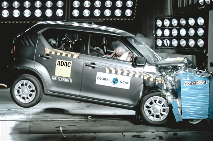 India-made Suzuki Ignis scores 3 stars in Global NCAP crash test
